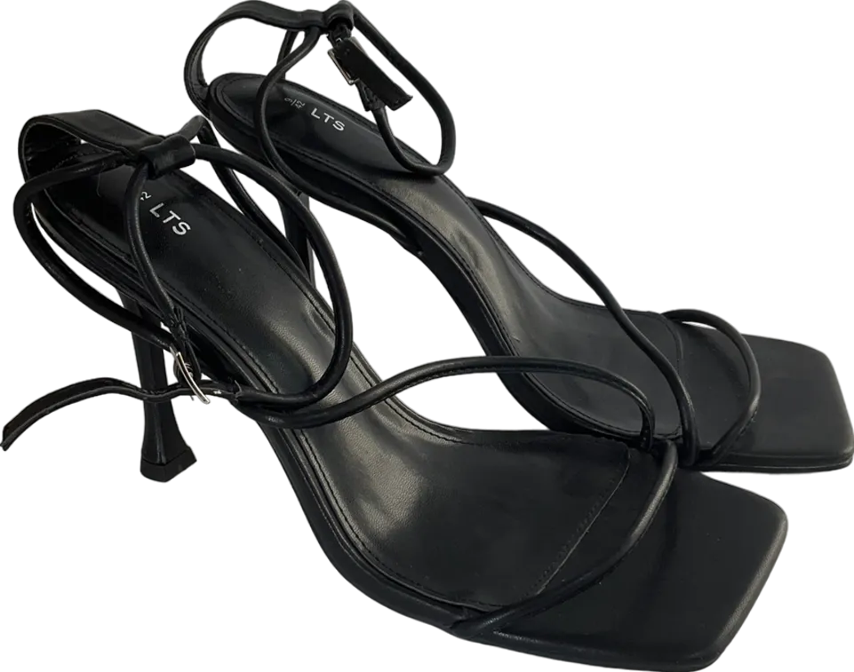 LTS Black Strappy Asymmetrical Heel UK 9 EU 42 👠