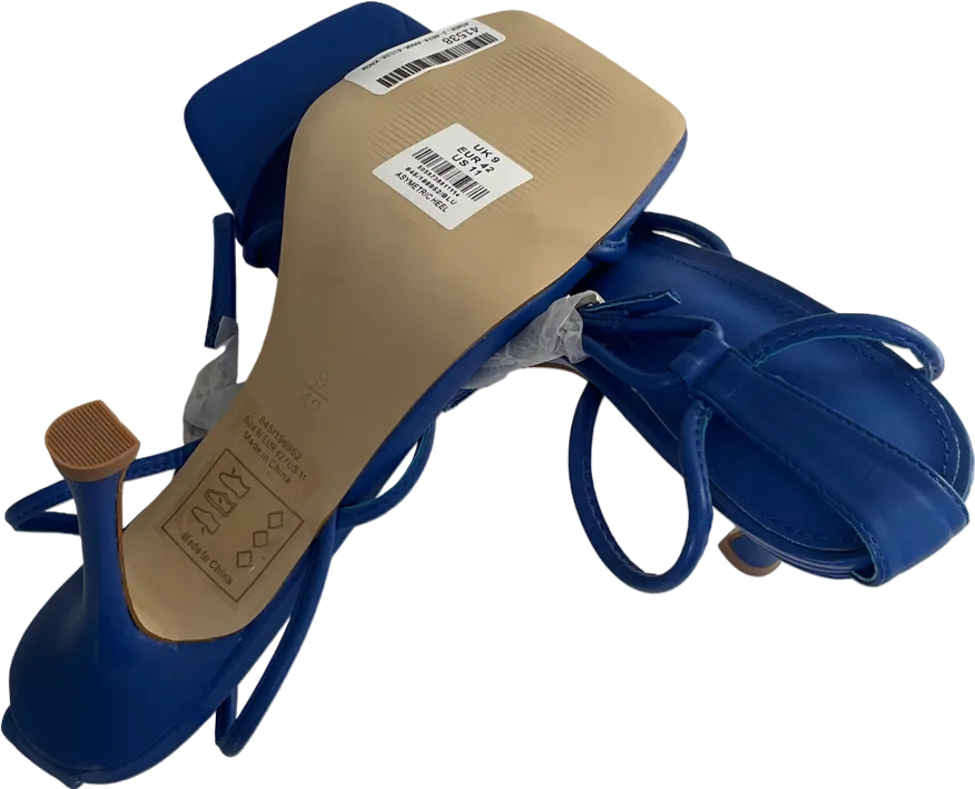 lts Blue Strappy Asymmetrical Heel UK 9 EU 42 👠