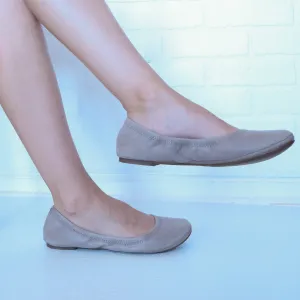 Lucky Brand Erin Taupe Leather Flats