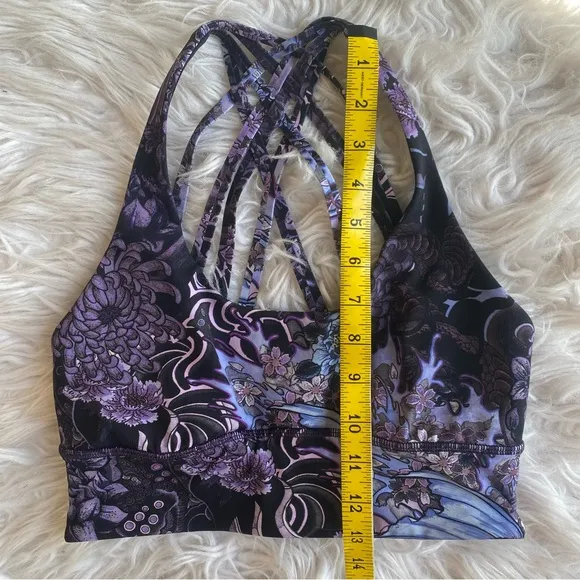 Lululemon Free To Be Moved Bra Women’s Size 6 Memoir Multi Purple