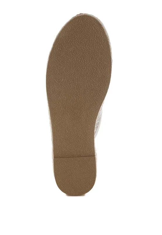 Marama Horsebit Embellished Raffia Mules