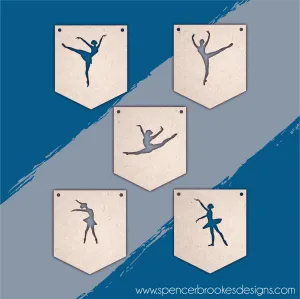 MDF Ballet Flag Bunting
