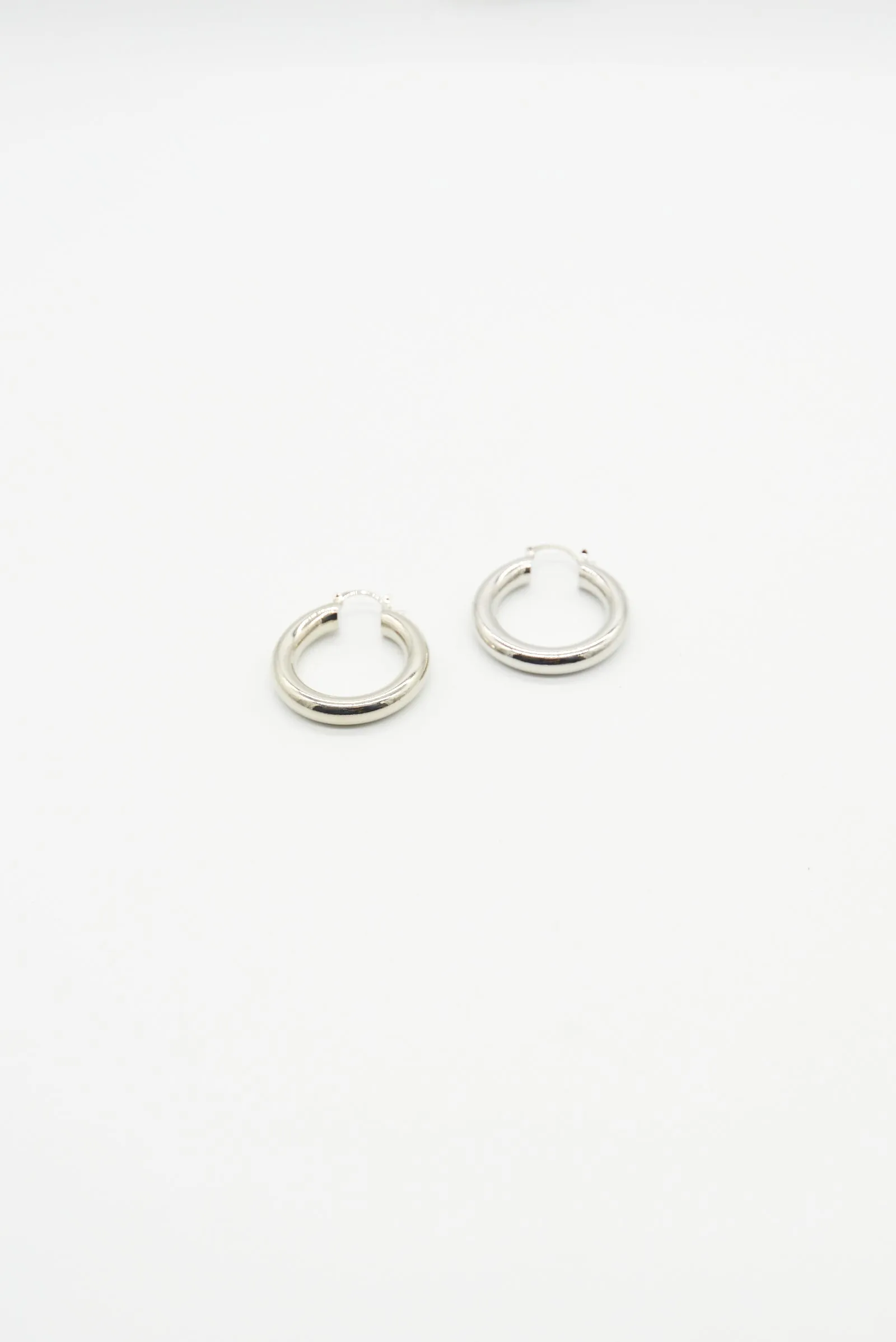Medium Hoop Earrings - Silver
