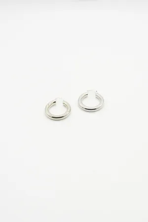 Medium Hoop Earrings - Silver