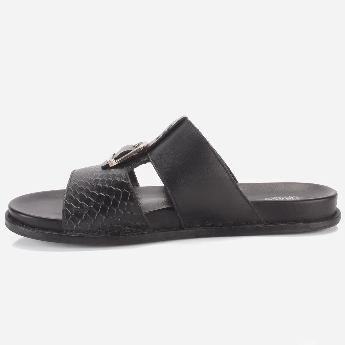 Men "KITZ" Leather Open Toe Summer Slippers