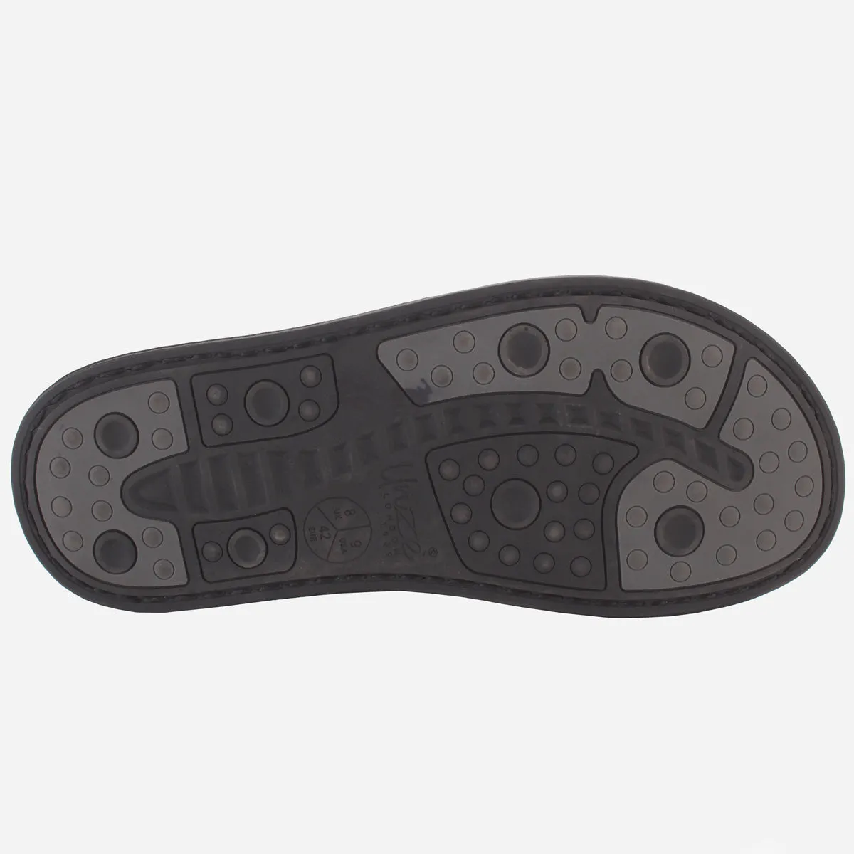 Men "KITZ" Leather Open Toe Summer Slippers