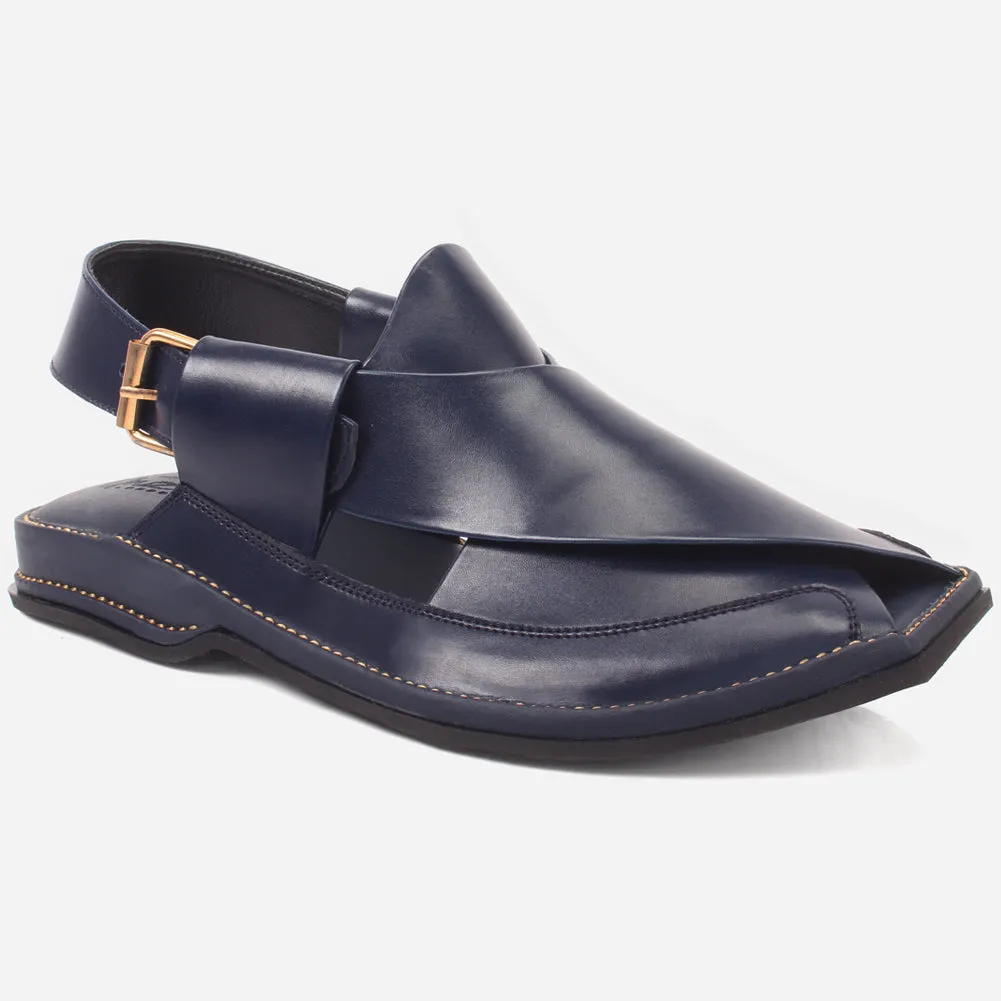 Mens "FARID" Leather Buckled Peshawari Sandals