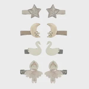 Mimi & Lula - Swanlake Mini Clips - 8 Pack