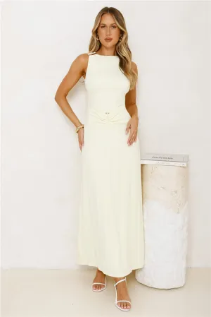Morning Dew Maxi Dress Yellow
