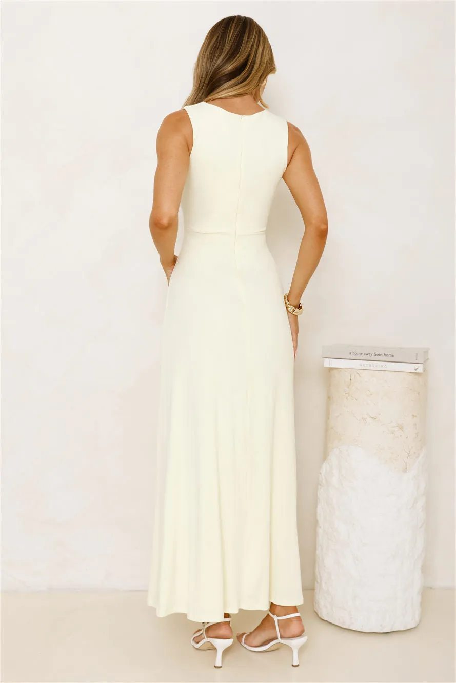 Morning Dew Maxi Dress Yellow
