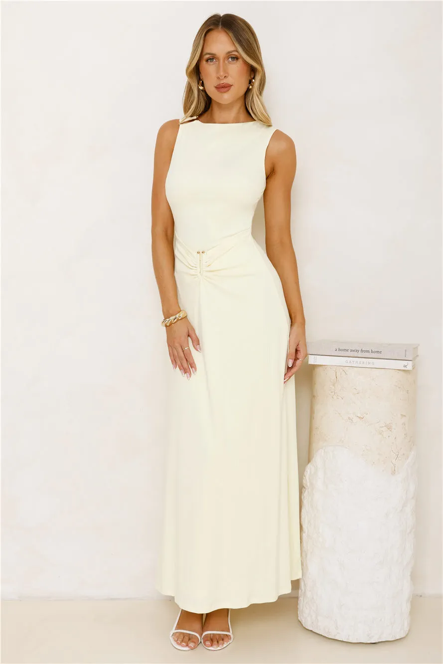 Morning Dew Maxi Dress Yellow