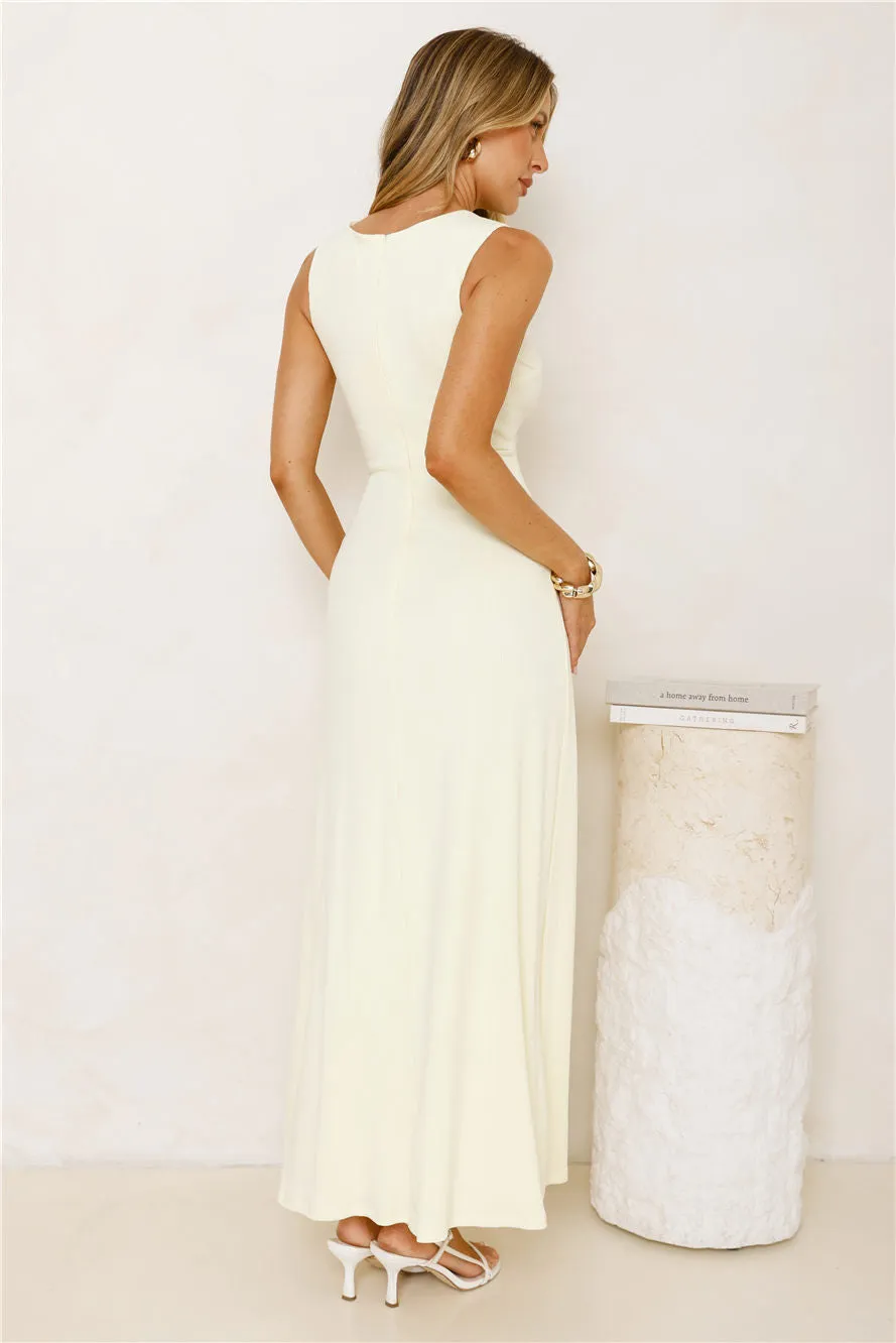 Morning Dew Maxi Dress Yellow