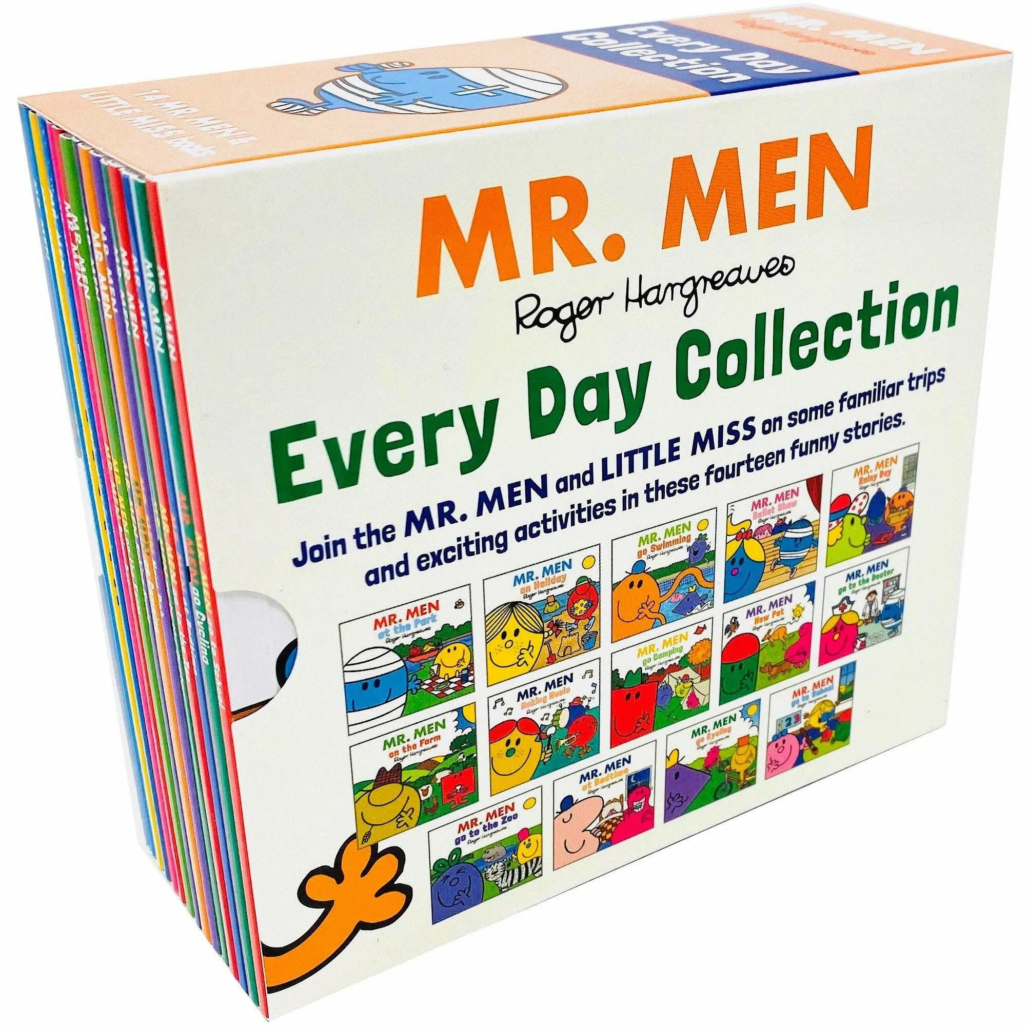 Mr Men and Little Miss Everyday Collection 14 Books Slipcase Set Paperback NEW