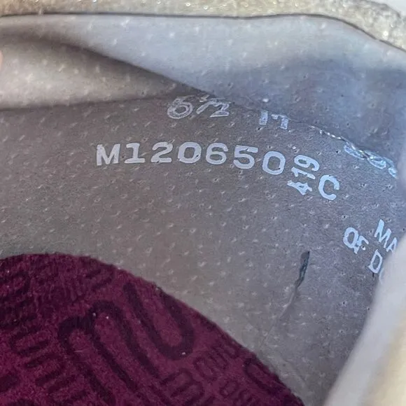 Munro Randie Shimmer Sneaker Slip On Sz 6.5