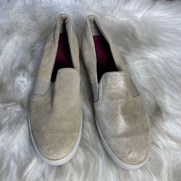 Munro Randie Shimmer Sneaker Slip On Sz 6.5
