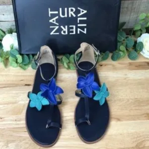 Naturalizer Farah Thong Sandals Navy 9.5