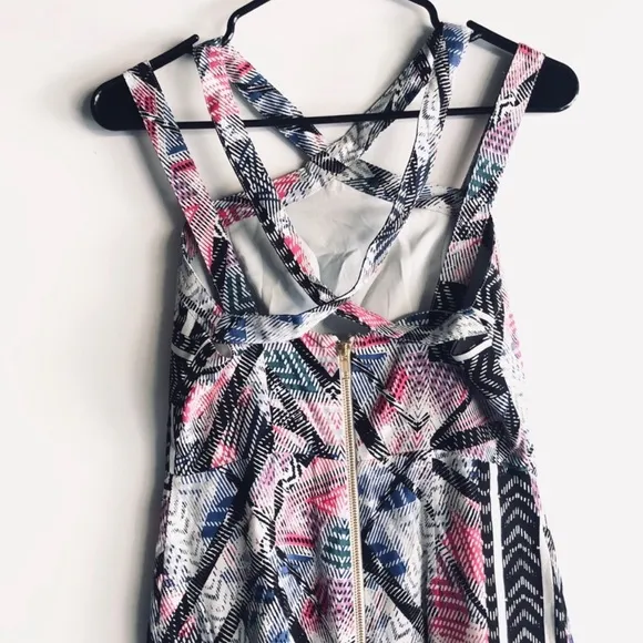 NBD X The Naven Twins Electra Tribal Strappy Dress