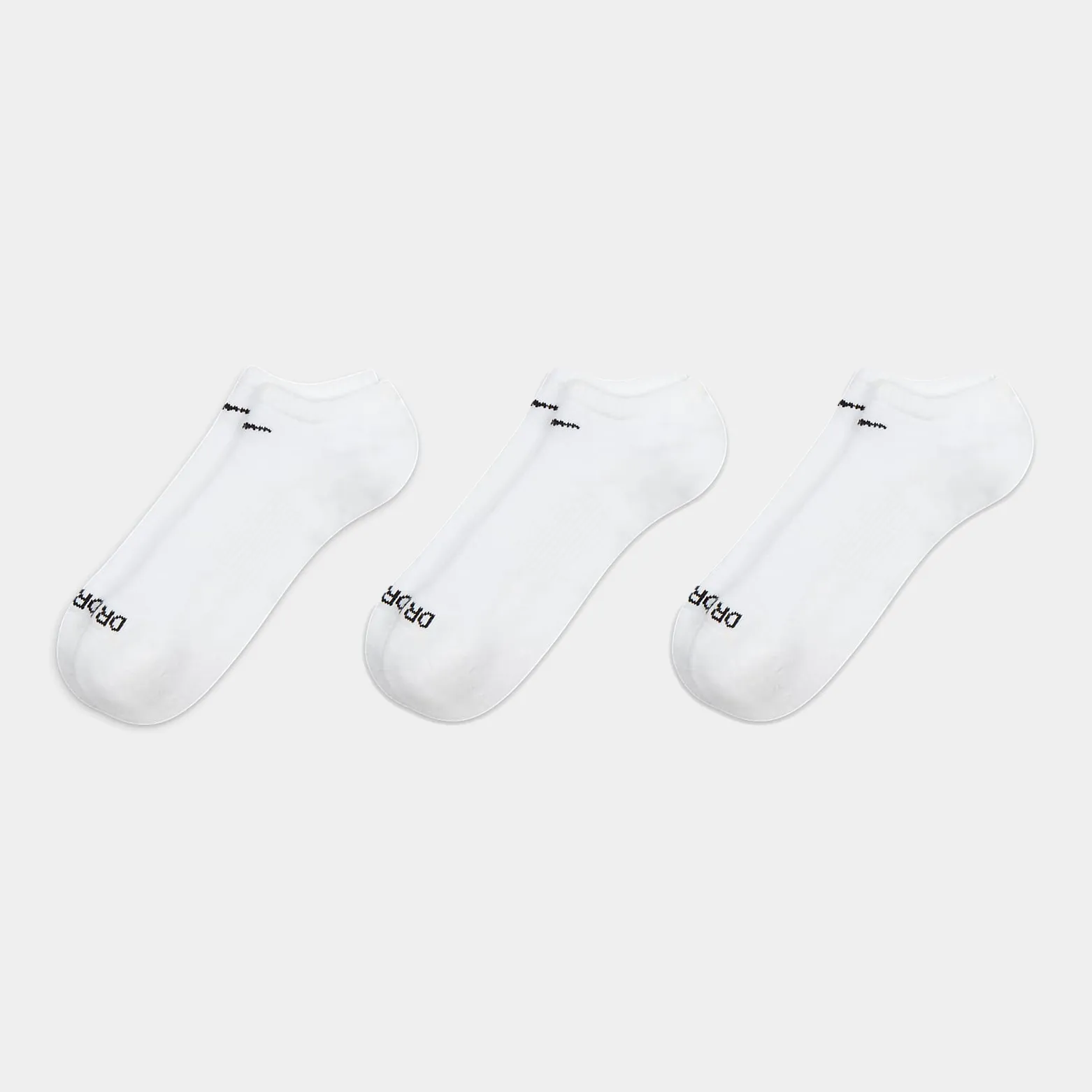 NIKE EVERYDAY PLUS CUSHIONED NO-SHOW SOCK 3-PACK - WHITE