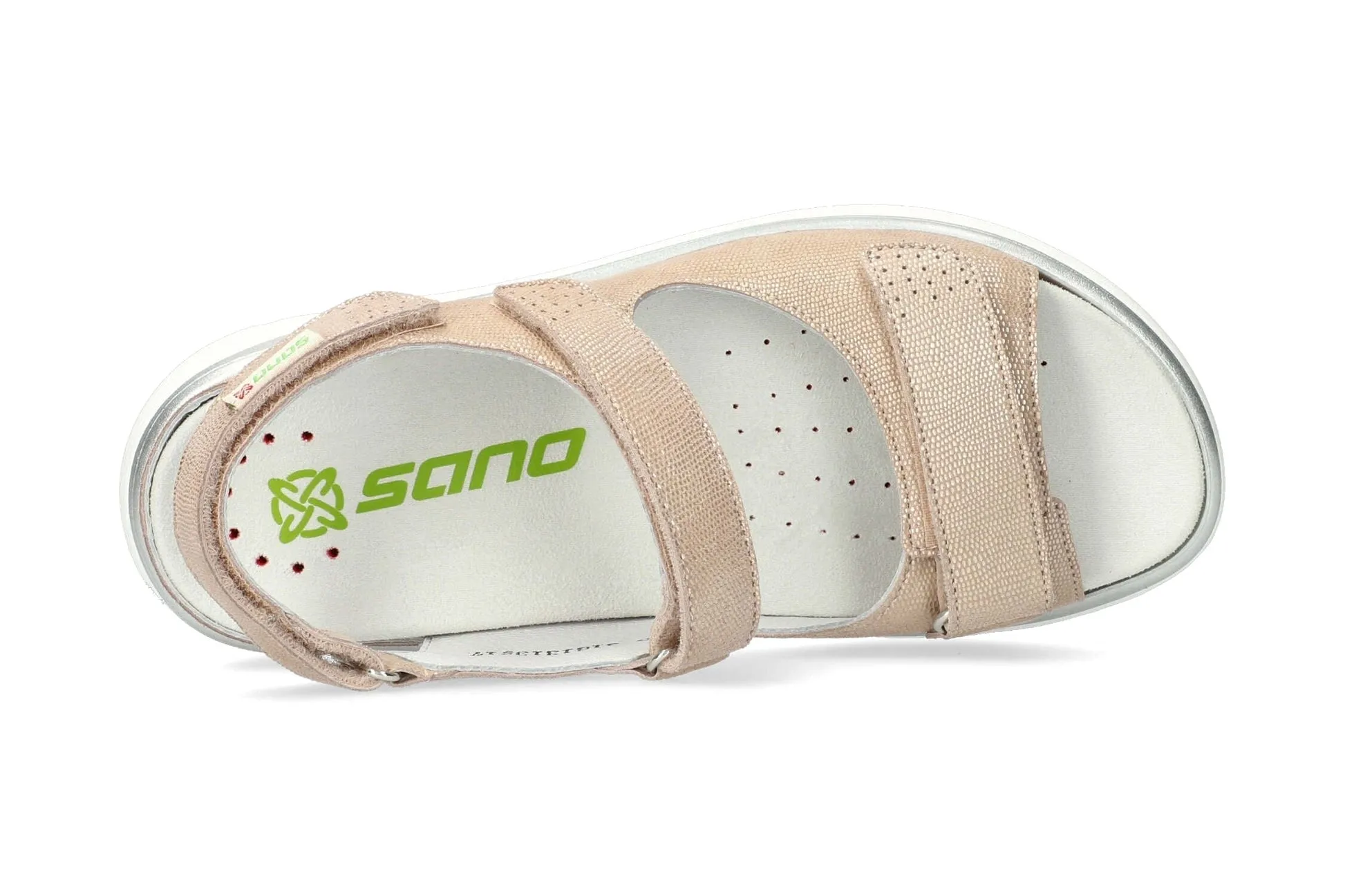 'Norine' women's wide fit (H) rolling walking sandal - beige
