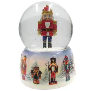 Nutcracker Small Musical Snow Globe