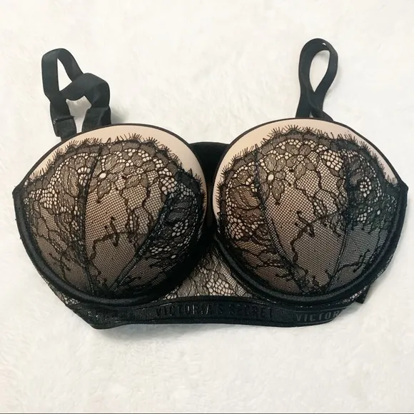 NWT VERY SEXY Strapless Bra Black