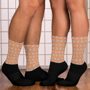 Orange Einstein Socks