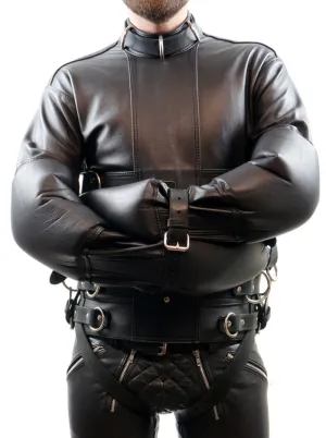Original Cowhide Leather Bondage StraitJacket