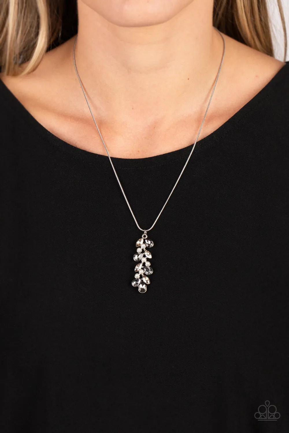 Pearls Before VINE - Silver Necklace