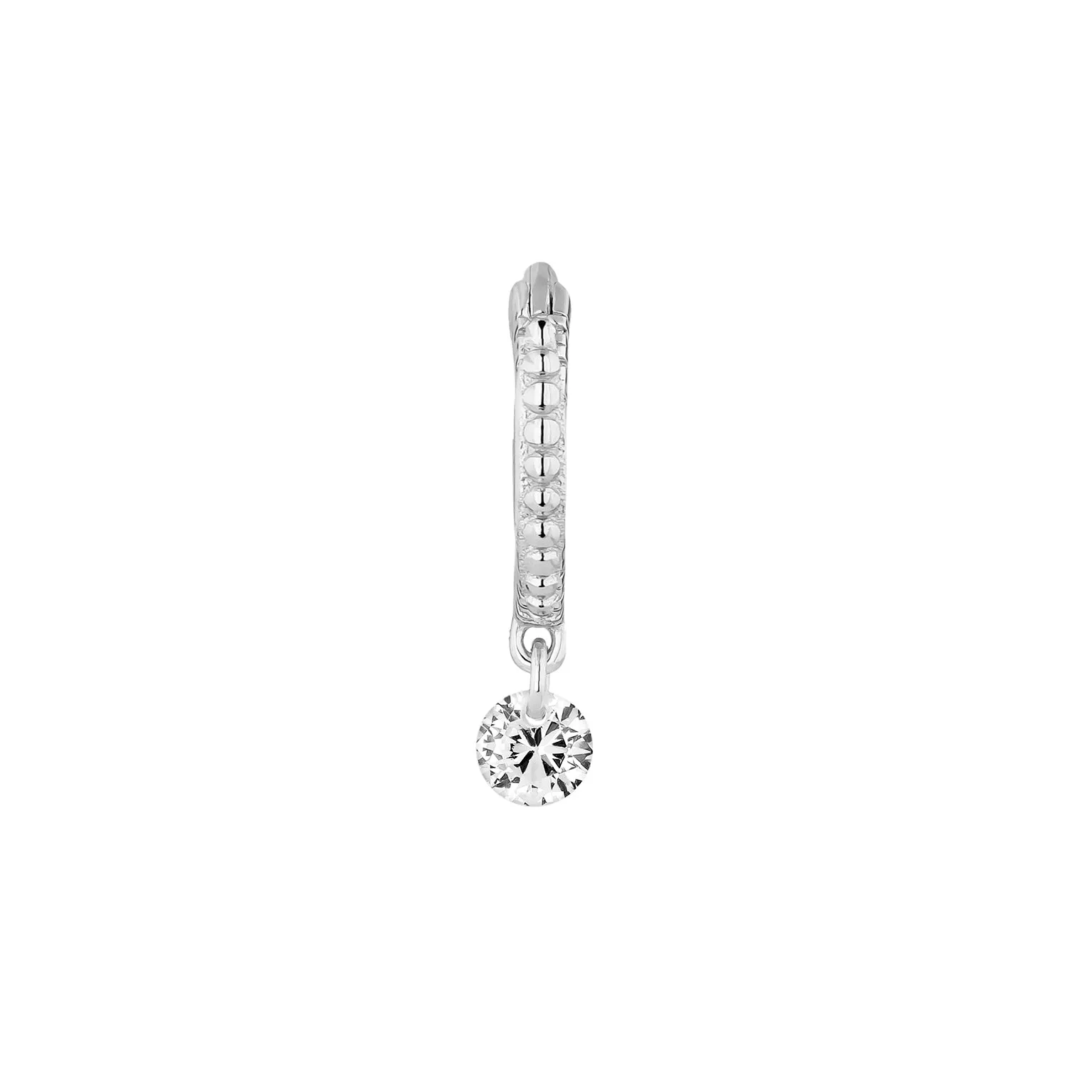 PENDIENTE PIERCING ARO DE PLATA CHIC-W