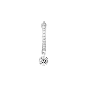 PENDIENTE PIERCING ARO DE PLATA CHIC-W