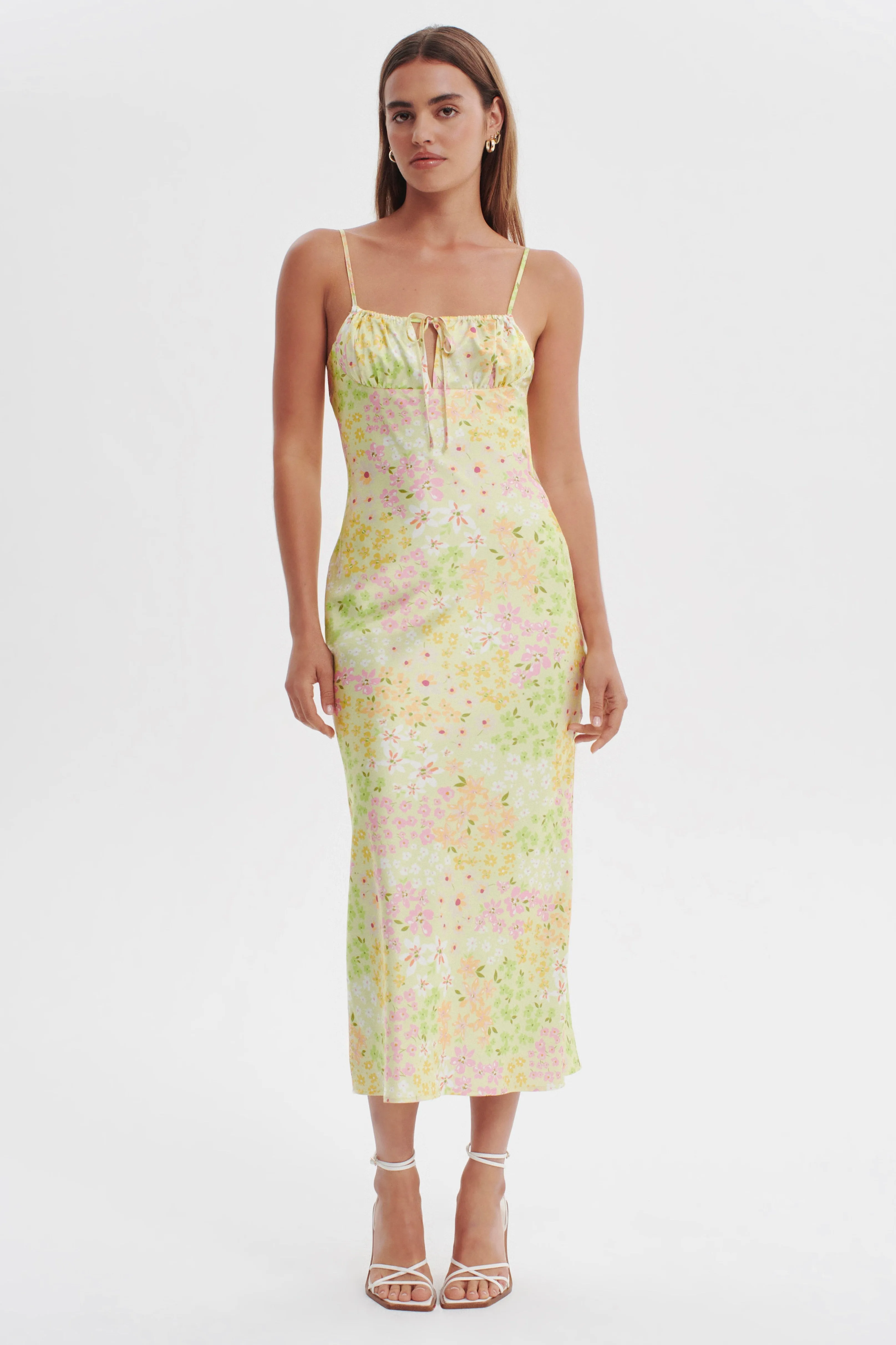 Penelope Garden Party Midi Slip Dress