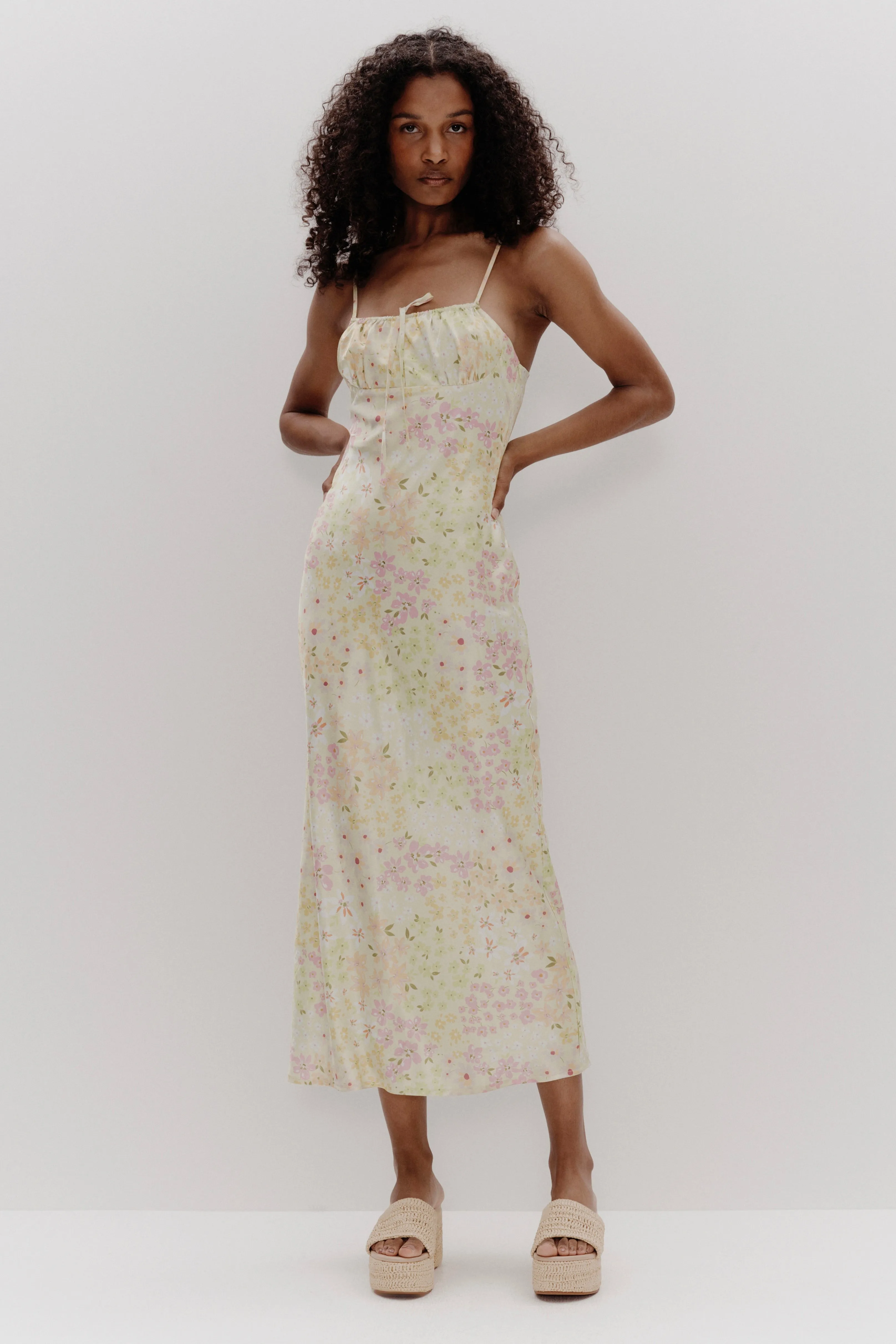 Penelope Garden Party Midi Slip Dress