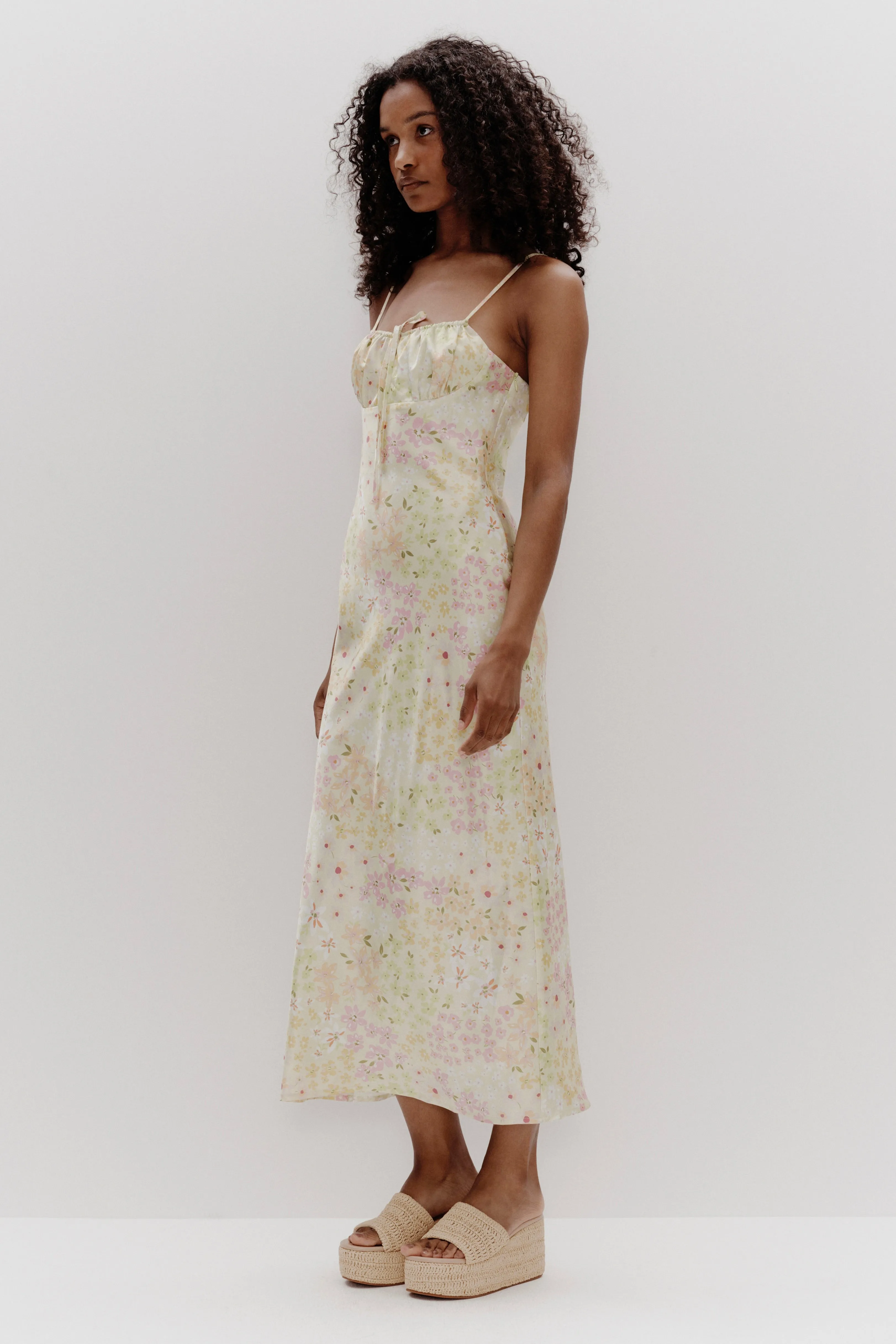 Penelope Garden Party Midi Slip Dress