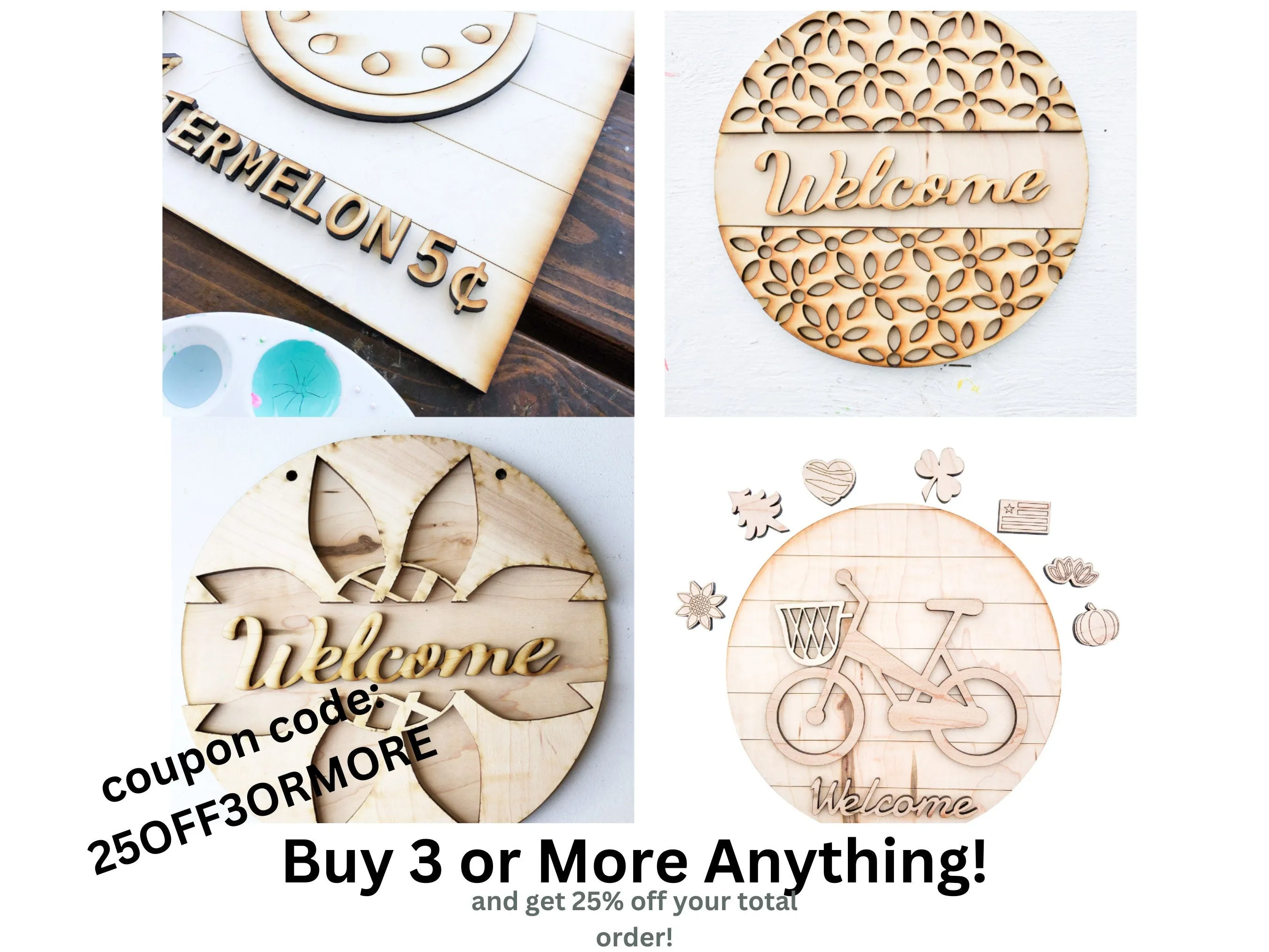 Personalized Small Wooden Puzzles Custom Game, Bulk Birthday Party Favor and Make and Take for Kids