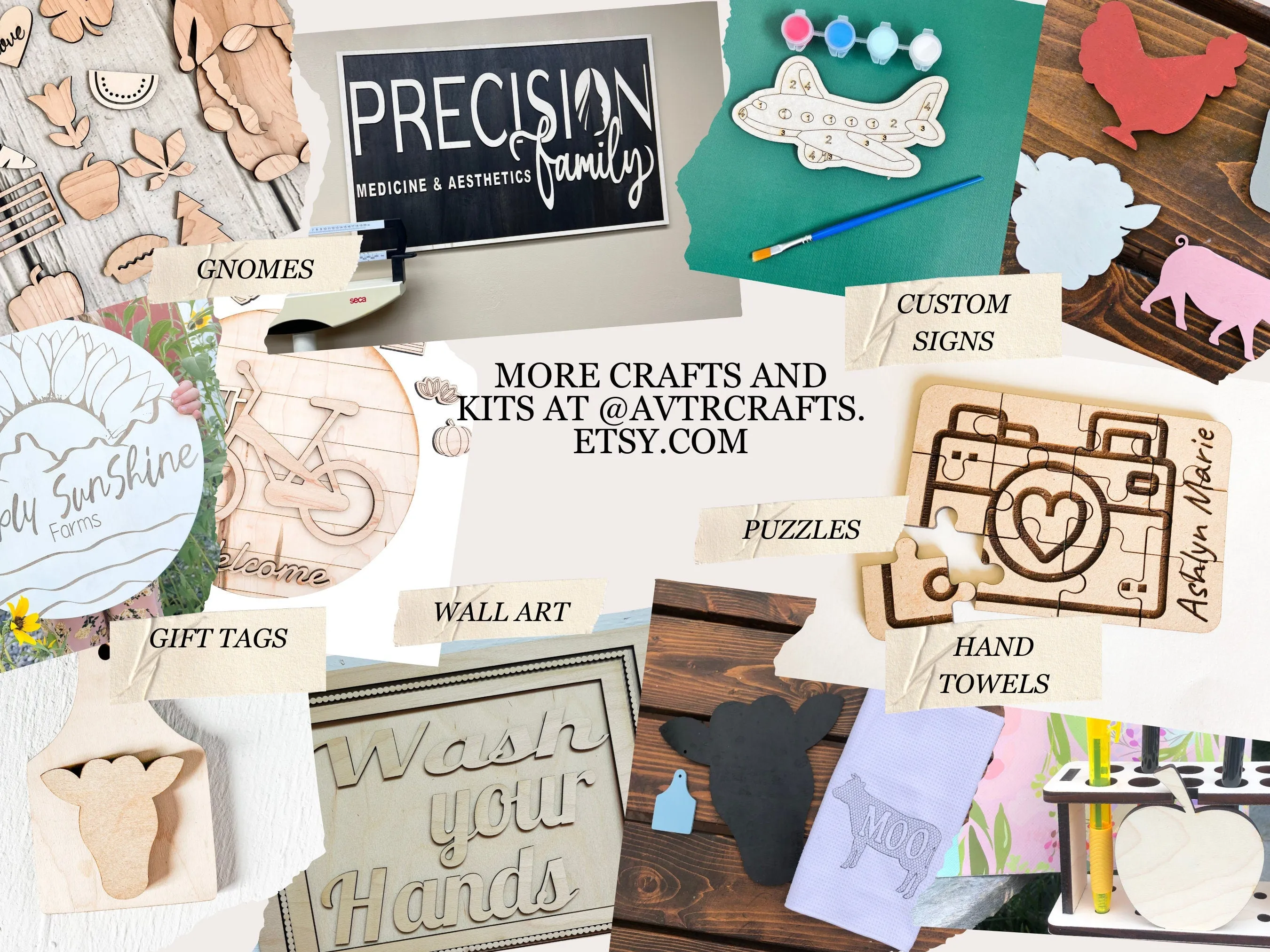 Personalized Small Wooden Puzzles Custom Game, Bulk Birthday Party Favor and Make and Take for Kids