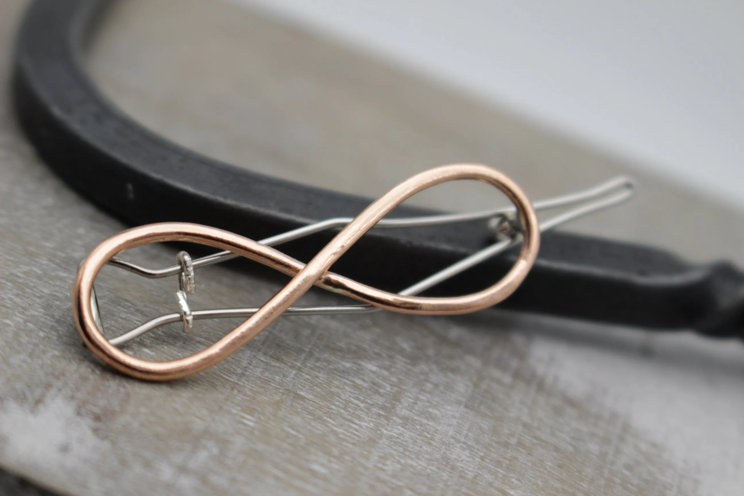 Petite copper barrette