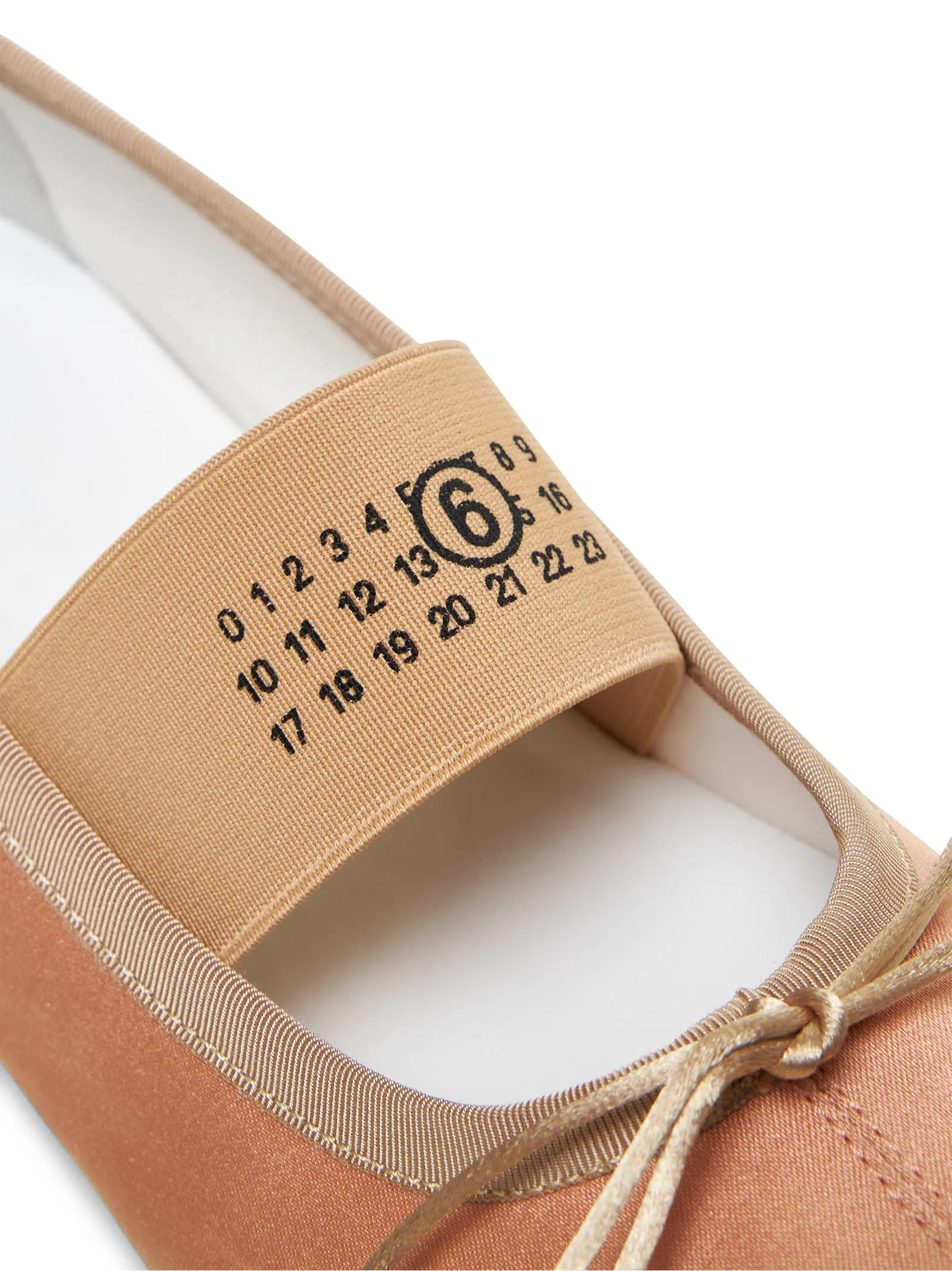 Pink satin ballet flats