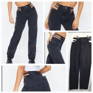 PrettyLittleThing NWT Cut-Out Strappy Jeans Size 4