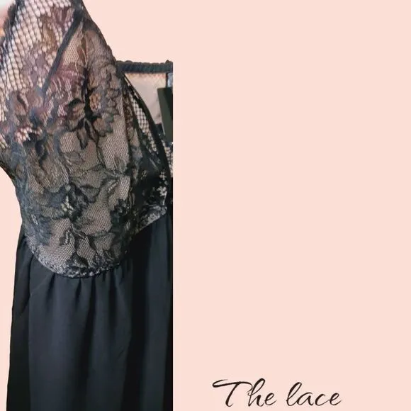 PRICE FIRM! $55 TORRID Plus Size Fleur Lace Black Strappy Babydoll Size 2X