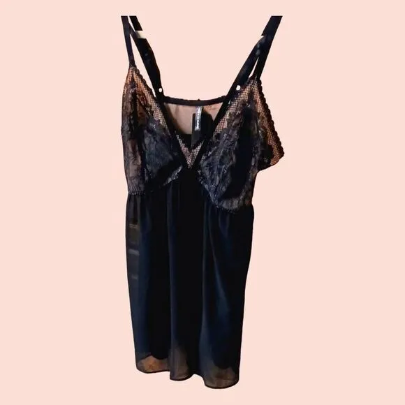PRICE FIRM! $55 TORRID Plus Size Fleur Lace Black Strappy Babydoll Size 2X