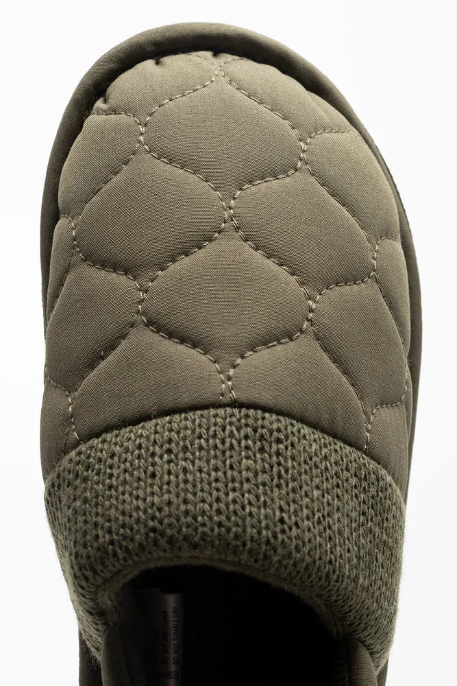 Quilted Slippers Green