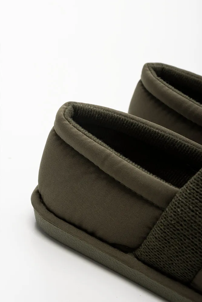 Quilted Slippers Green