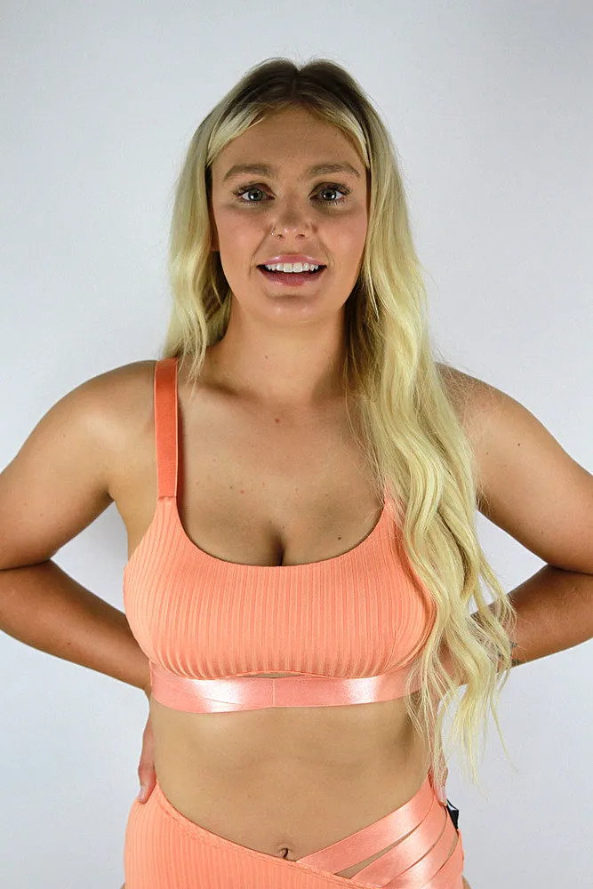 Rarr Crystal Strappy Bra – Garnet