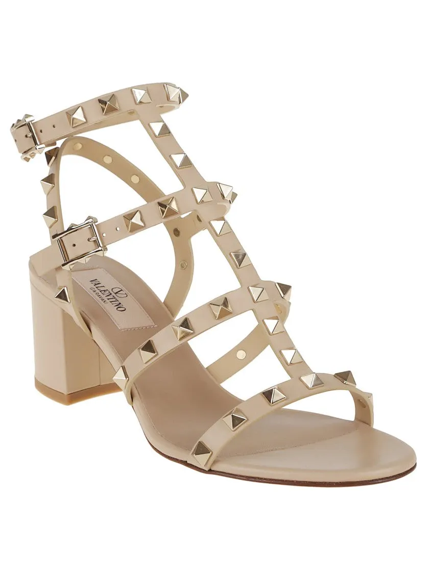 Rockstud Calfskin Sandals