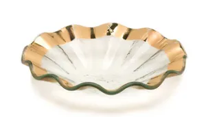 Ruffle Bowl 7 inch Gold