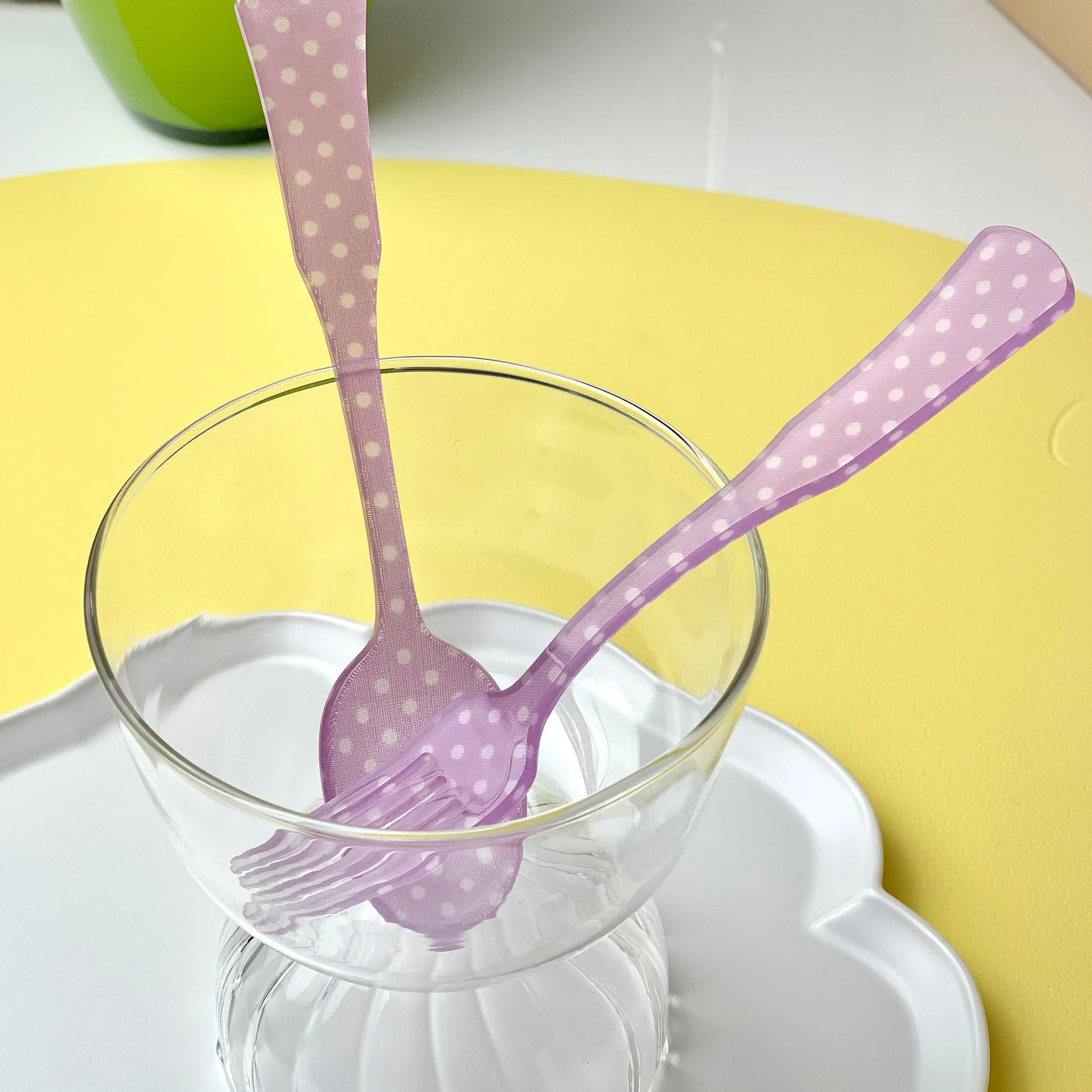 Sabre Paris- Acrylic Chic Pois Cake fork
