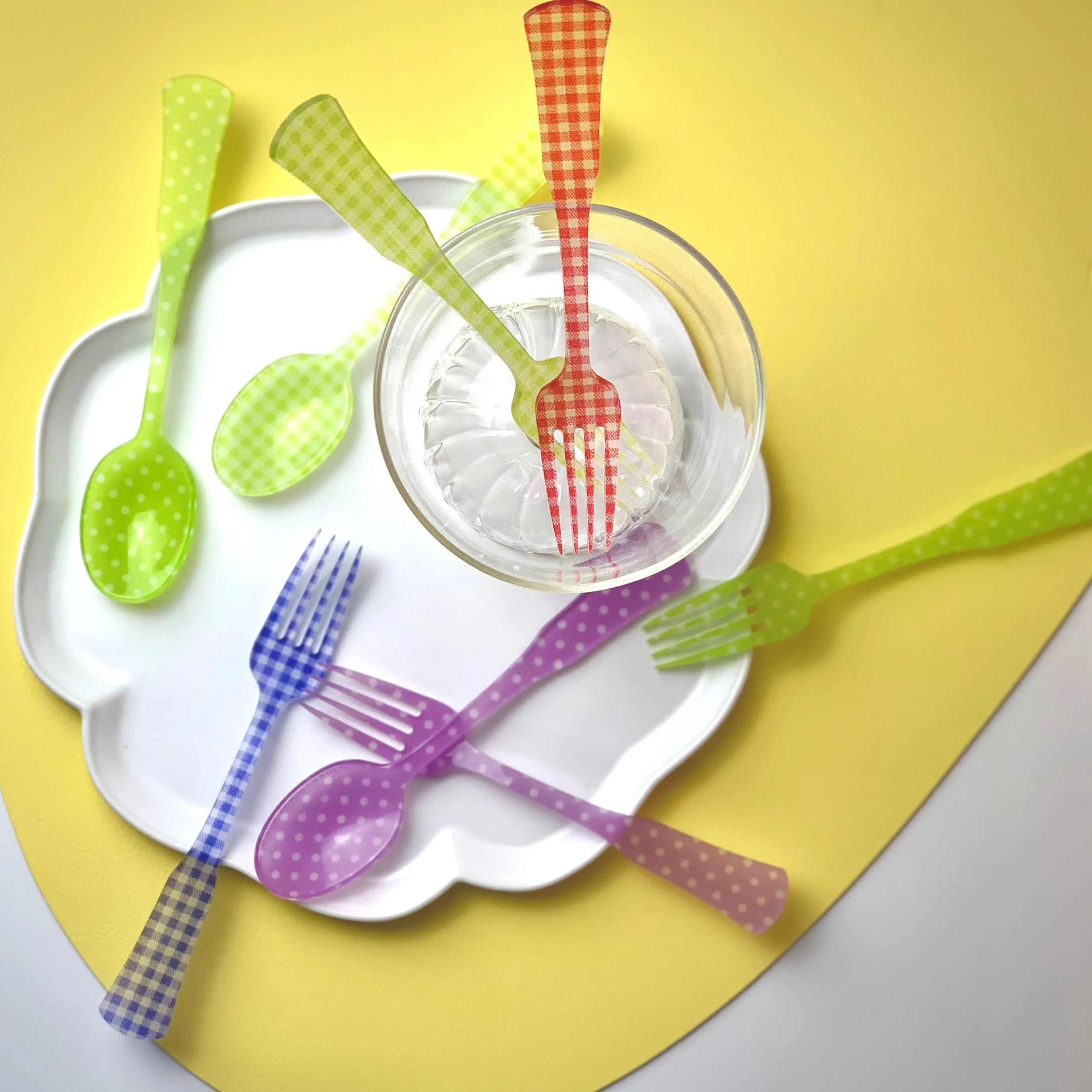 Sabre Paris- Acrylic Chic Pois Cake fork