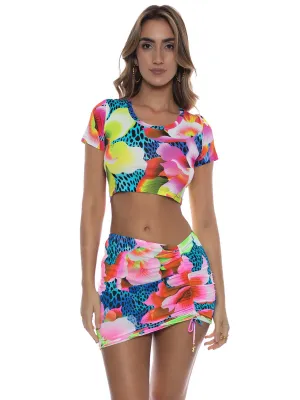 Scrunch Up Mini Skirt ::RET