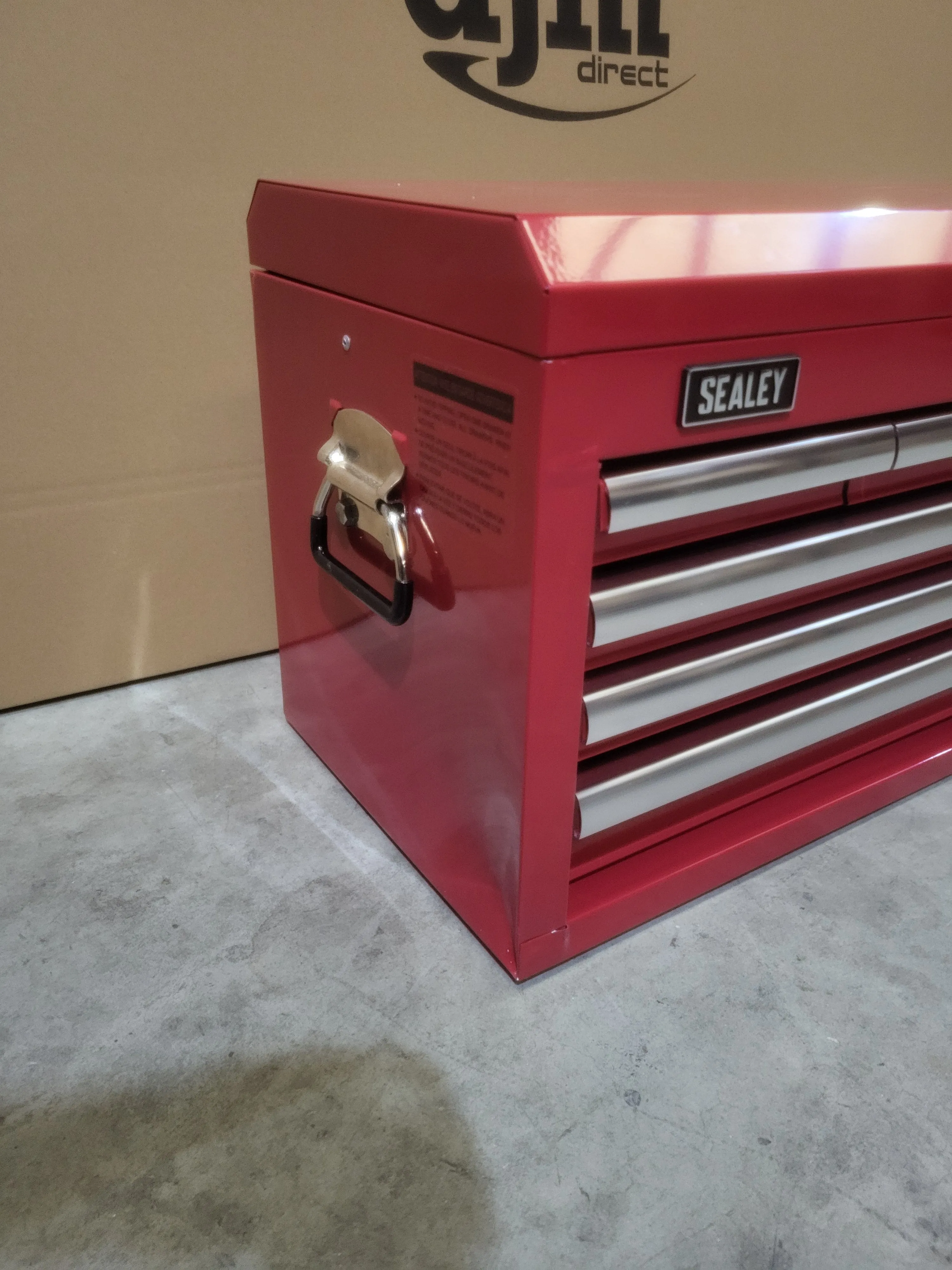 Sealey 6 Drawer Topchest with Ball Bearing Slides - Red - D