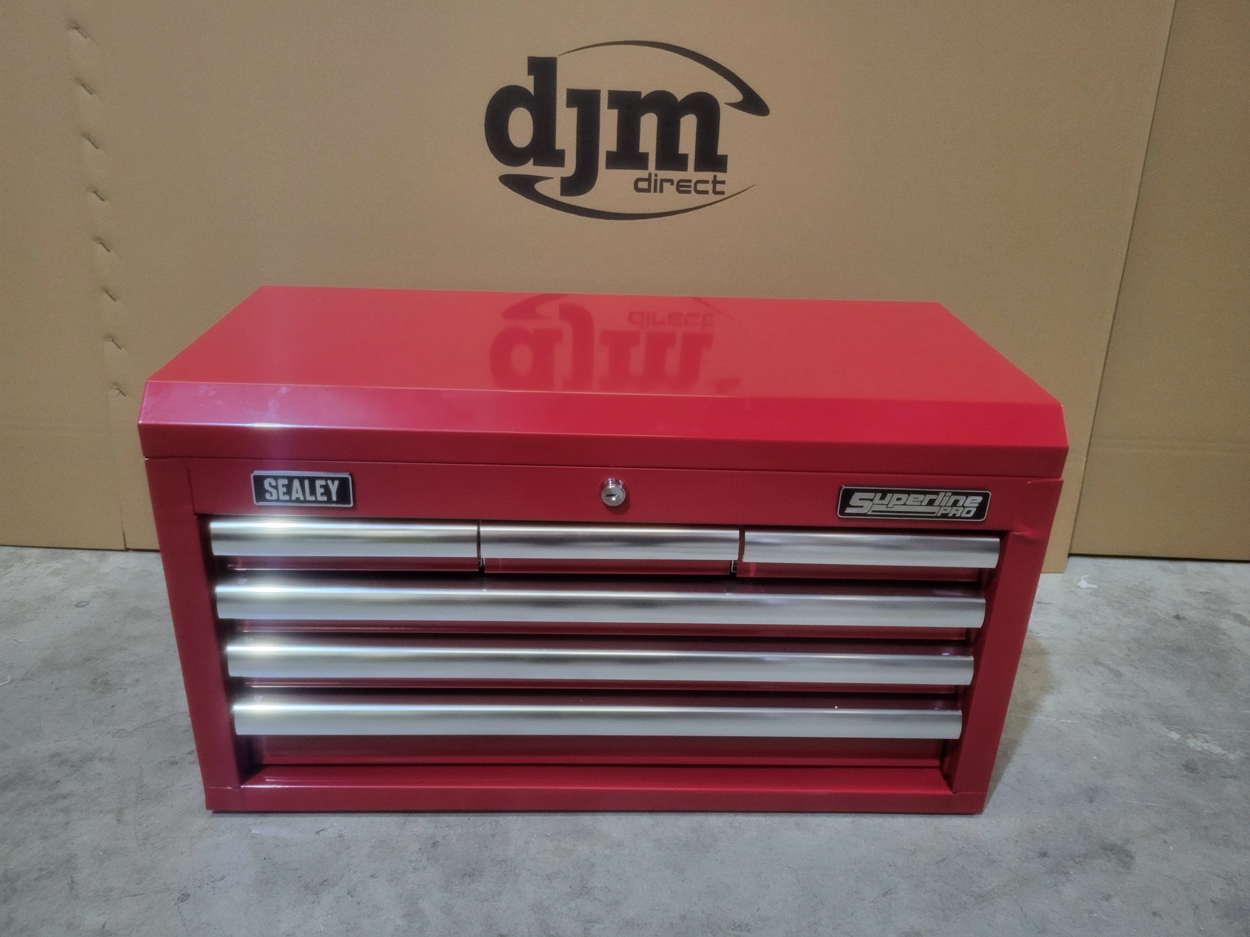 Sealey 6 Drawer Topchest with Ball Bearing Slides - Red - D